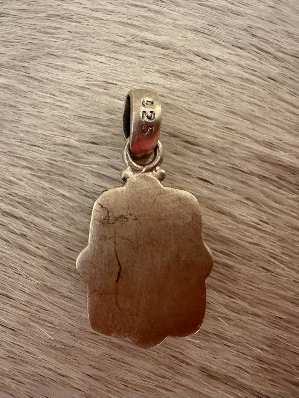 ❤️ Black Jack Turquoise Rectangular Pendant Navajo Style Sterling Unisex .87”L - Picture 7 of 15
